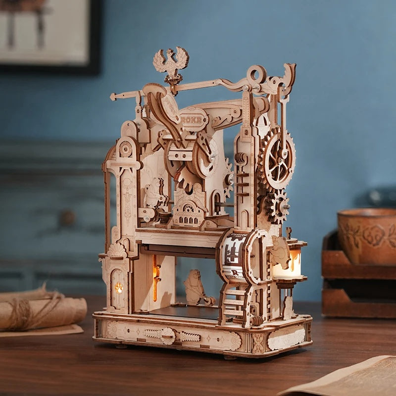 PressMaster 3D Puzzle - DIY Historical Printing Press Building Kit