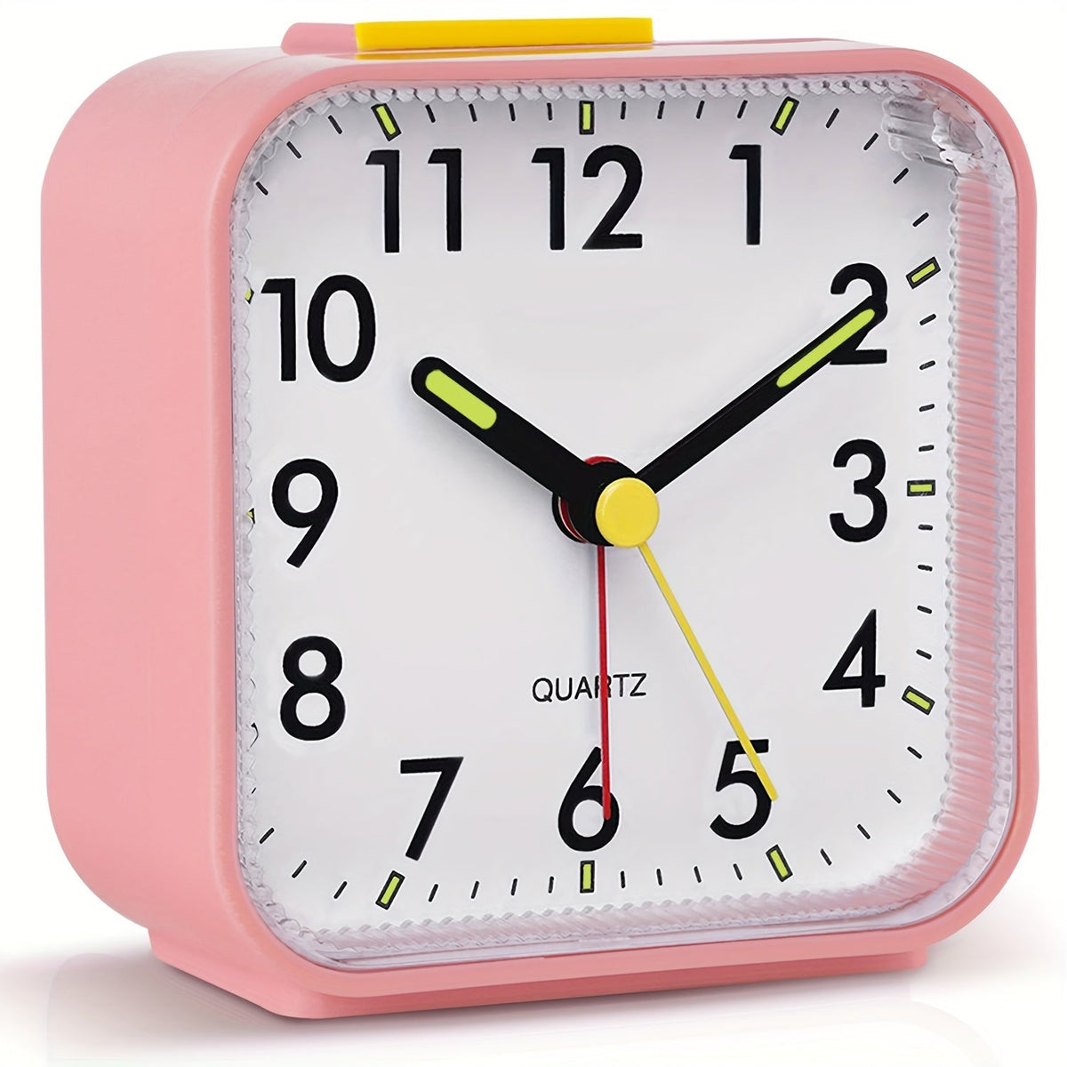 TimeRest - Classic Silent Square Travel Alarm Clock