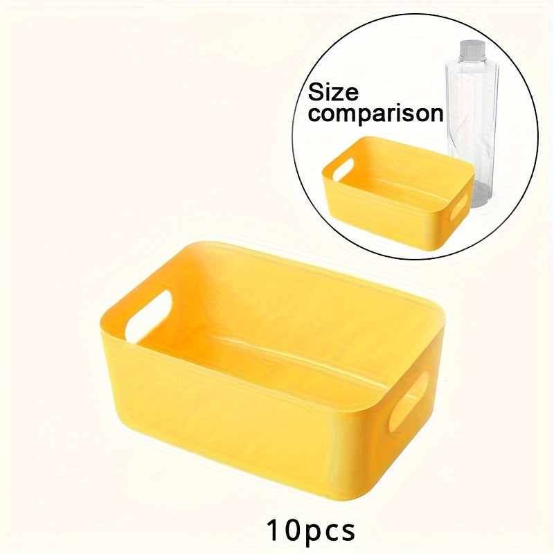 OrganiseerGemak - Set of 10 Wall-Mounted Storage Boxes for Cosmetics and Snacks