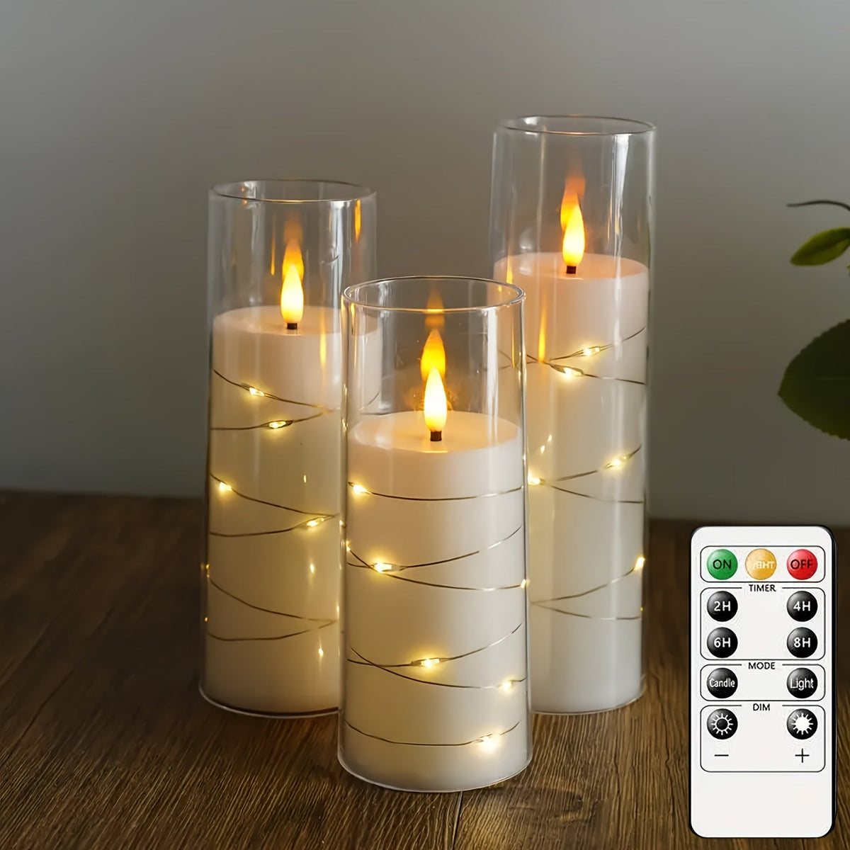 Iuflare - LED Candle Set with Remote Control and Timer