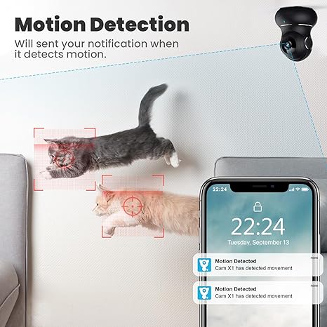 SentryVue 360 Indoor Security Camera - Peace of Mind at Home