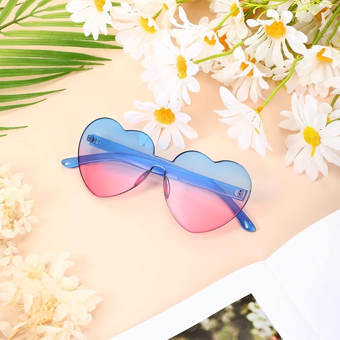 CoraLens - Lunettes de Soleil Cœur Sans Monture