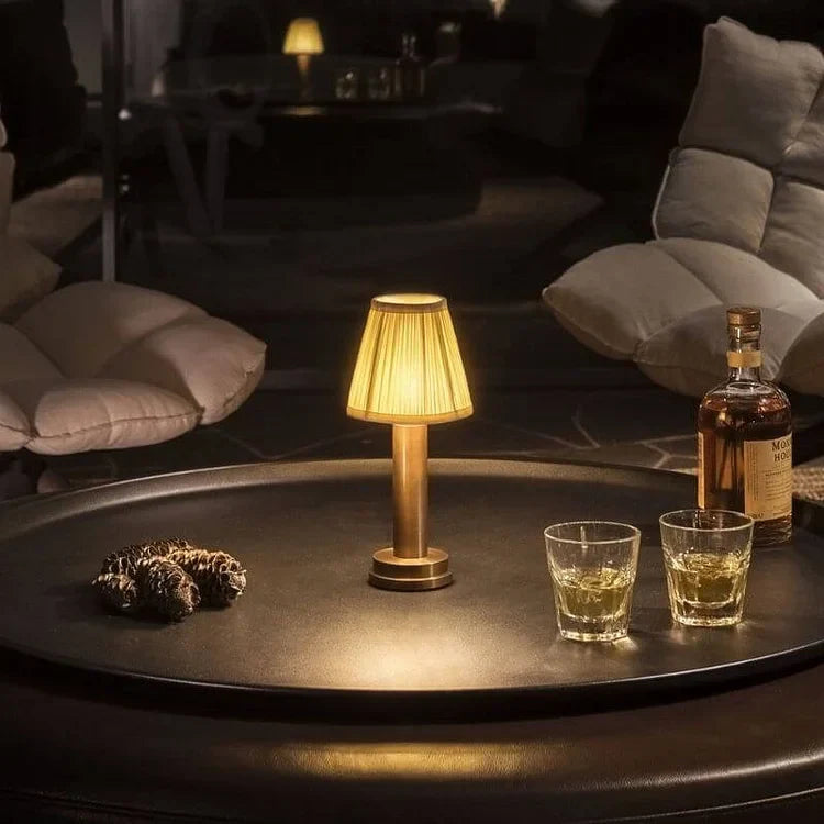 LuxeSilk - Rechargeable Cordless Table Lamp for Cozy Ambiance