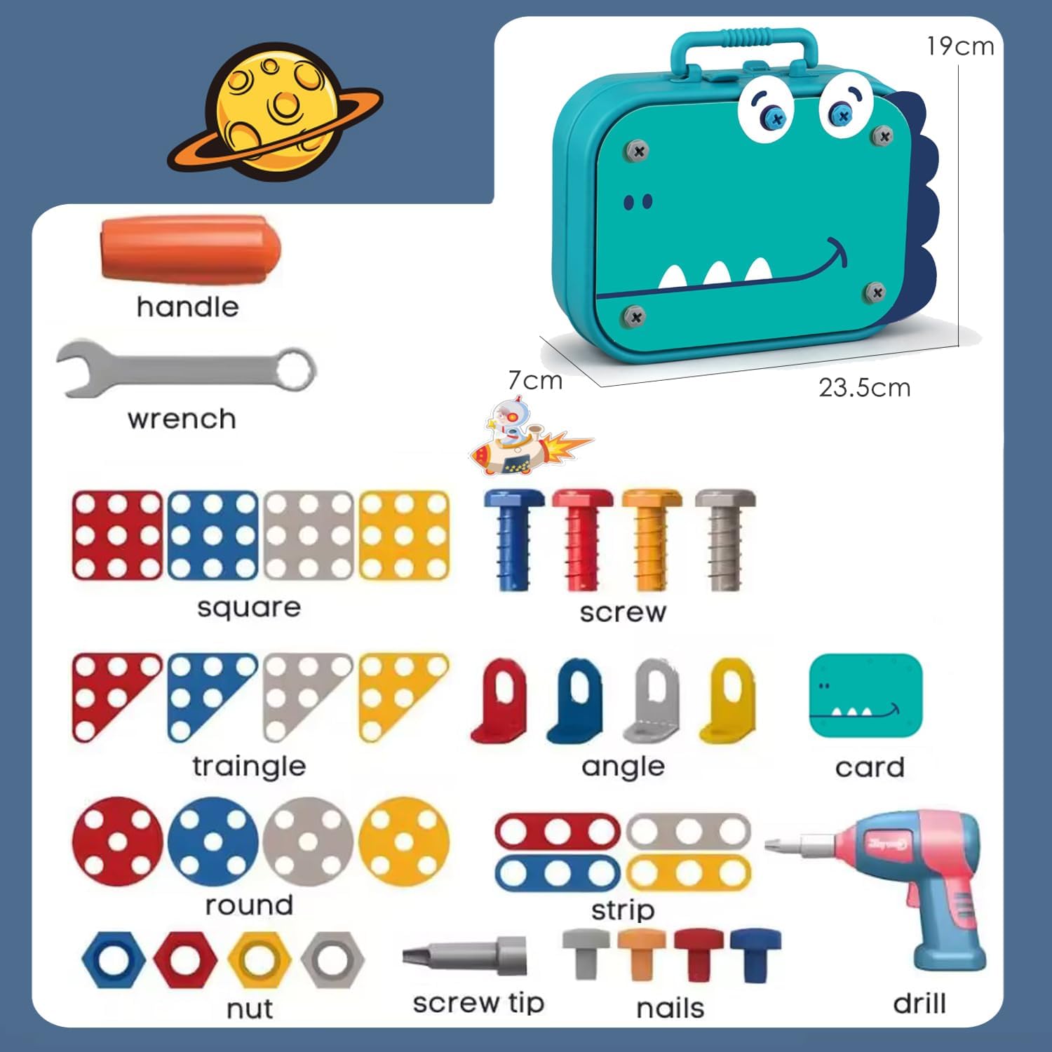 ZaviCraft - Educational Tool Set Kit to Spark Toddlers' Creativity