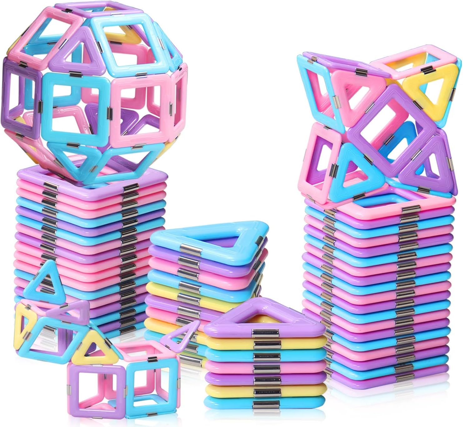 Magnetic Tiles V2 - Creative Building Set for Kids Ages 3+