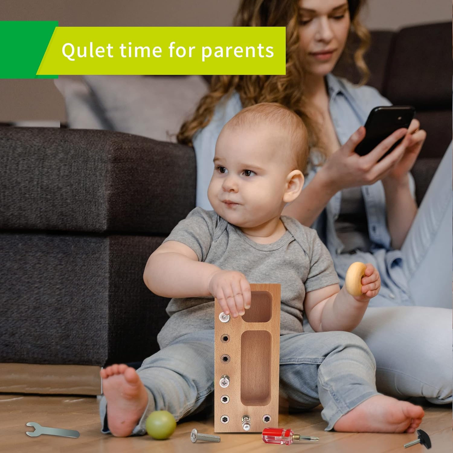 Puzzlox - Wooden Educational Activity Board for Kids