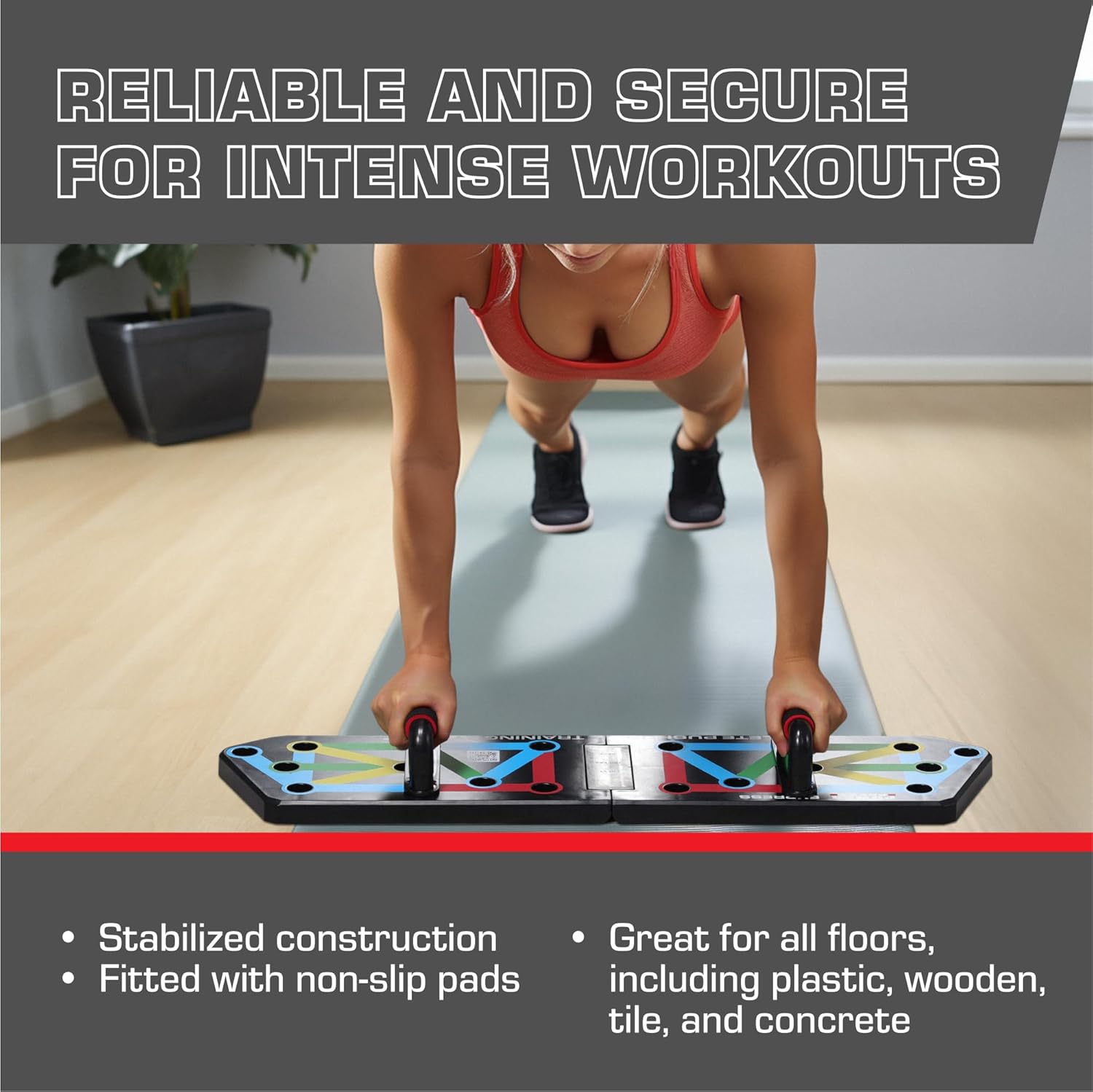 FlexiFit - Planche de pompes pliable à codes couleur