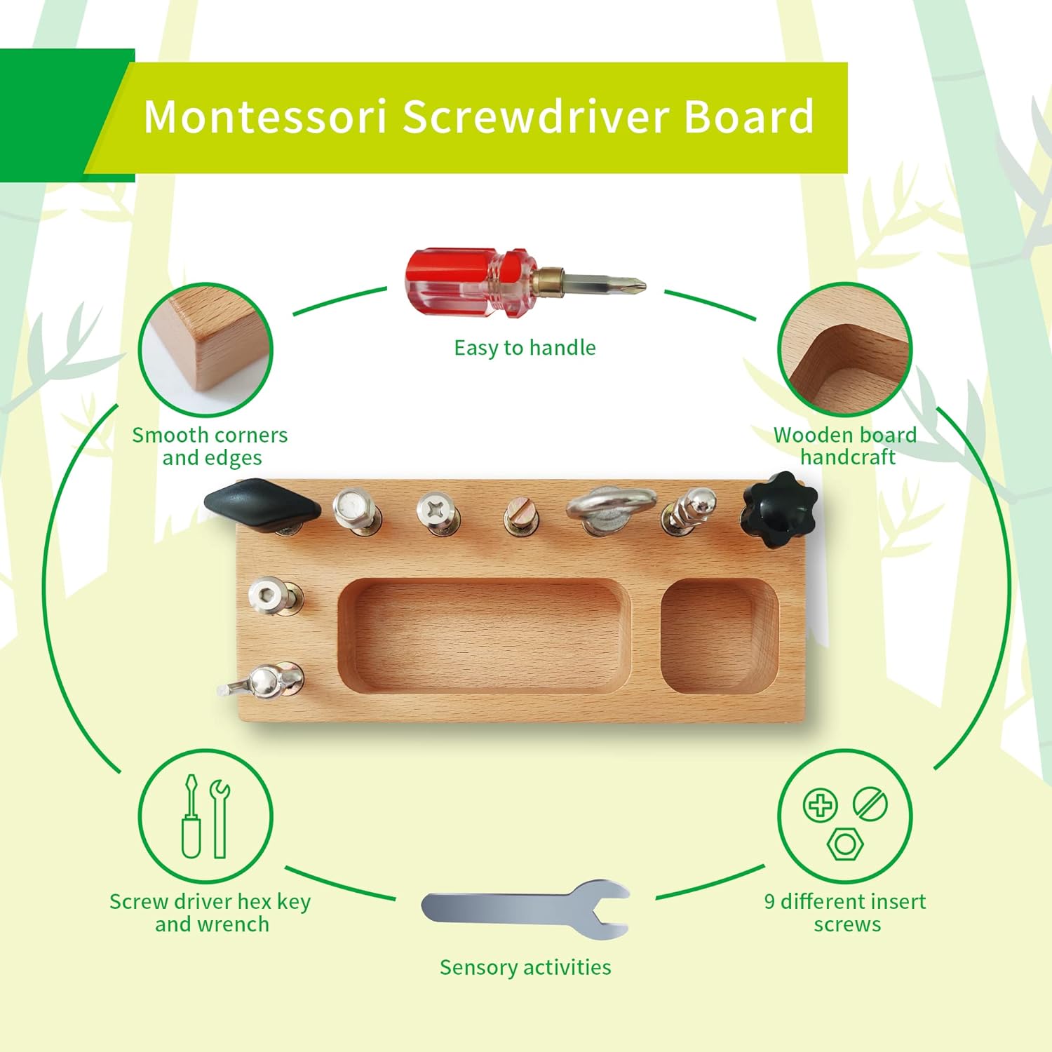 Puzzlox - Wooden Educational Activity Board for Kids