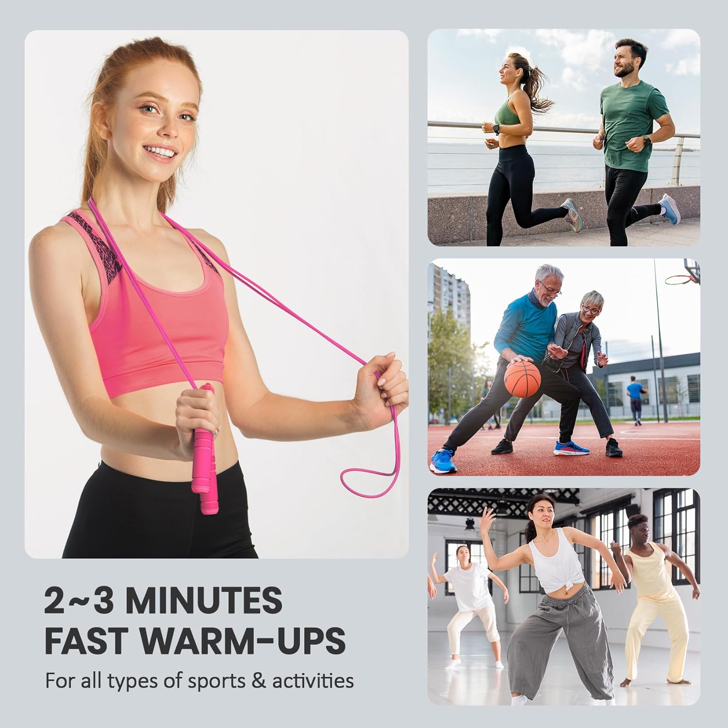 SpeedFit - Corde à sauter numérique avec compteur de calories