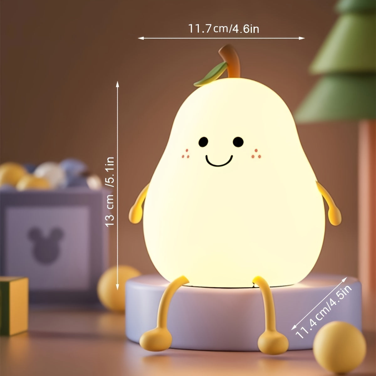 PearGlow Lamp - Rechargeable Dimmable USB LED Lamp