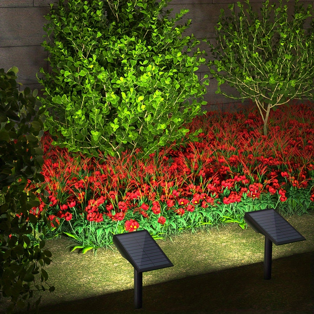 Aegisol - 9 LED Solar Garden Spotlights for Outdoor Use