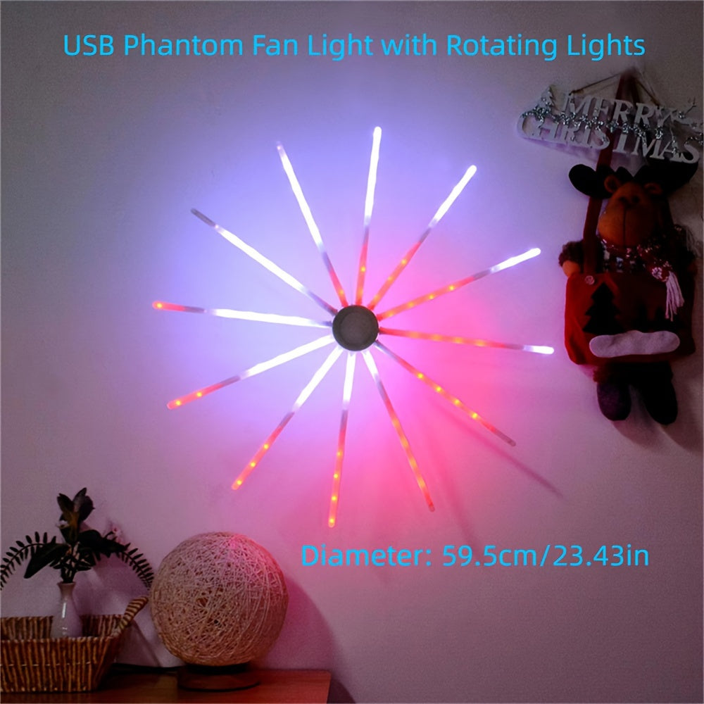 FairySpin - USB Fan Lamp with Color-Changing Effects