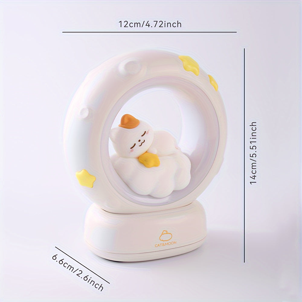 SleepyCat Lamp - Dimmable USB LED Cat Night Light