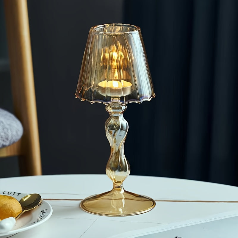 Vitresca - Luxury Glass Table Lamp & Candle Holder