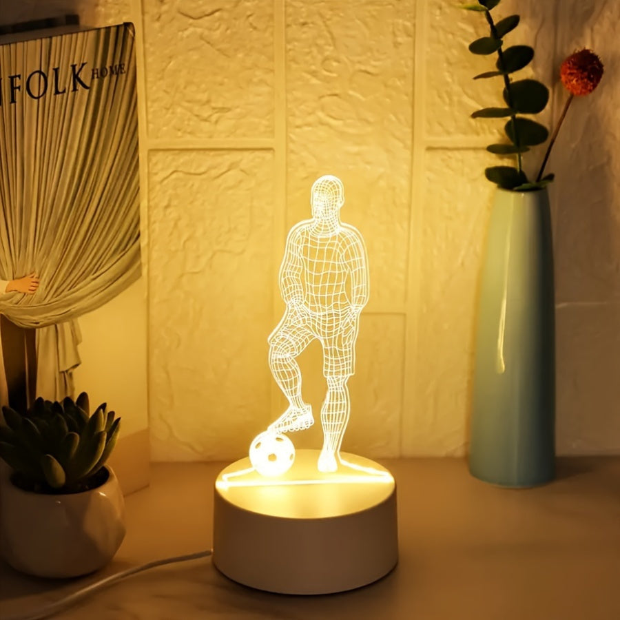 SportGlow Lamp - 3D Football Illusion Table Lamp