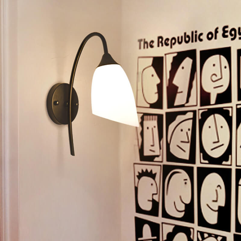 GloeiGlow - Modern Bell-Shaped Wall Sconce with Adjustable Arm