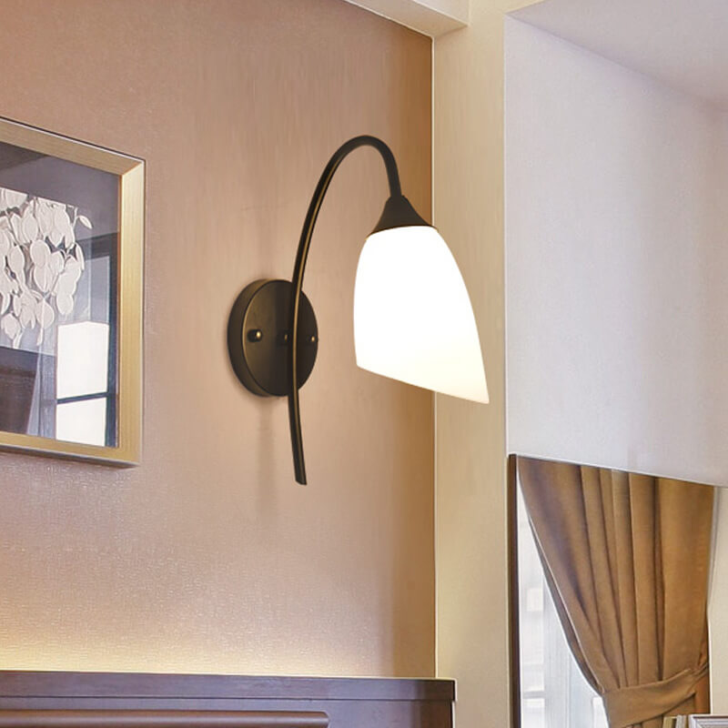 GloeiGlow - Modern Bell-Shaped Wall Sconce with Adjustable Arm