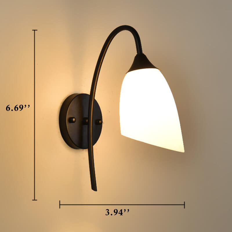 GloeiGlow - Modern Bell-Shaped Wall Sconce with Adjustable Arm