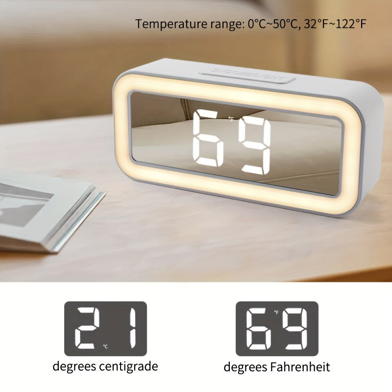 MirrorTime - Modern Mirror Digital Alarm Clock