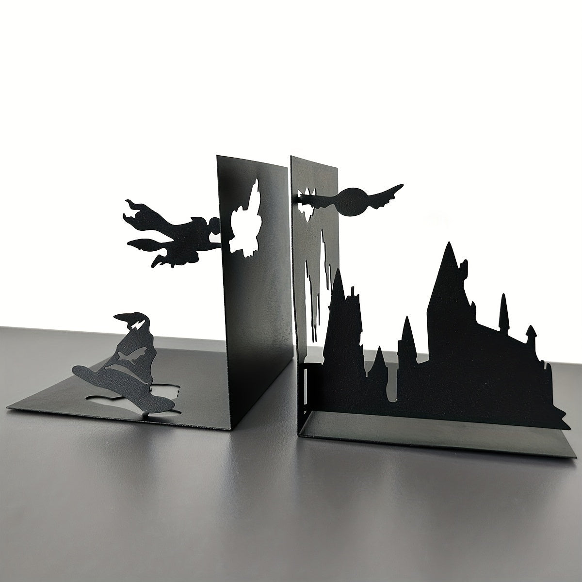 ElegantMetal - Modern Metal Bookends for Any Room