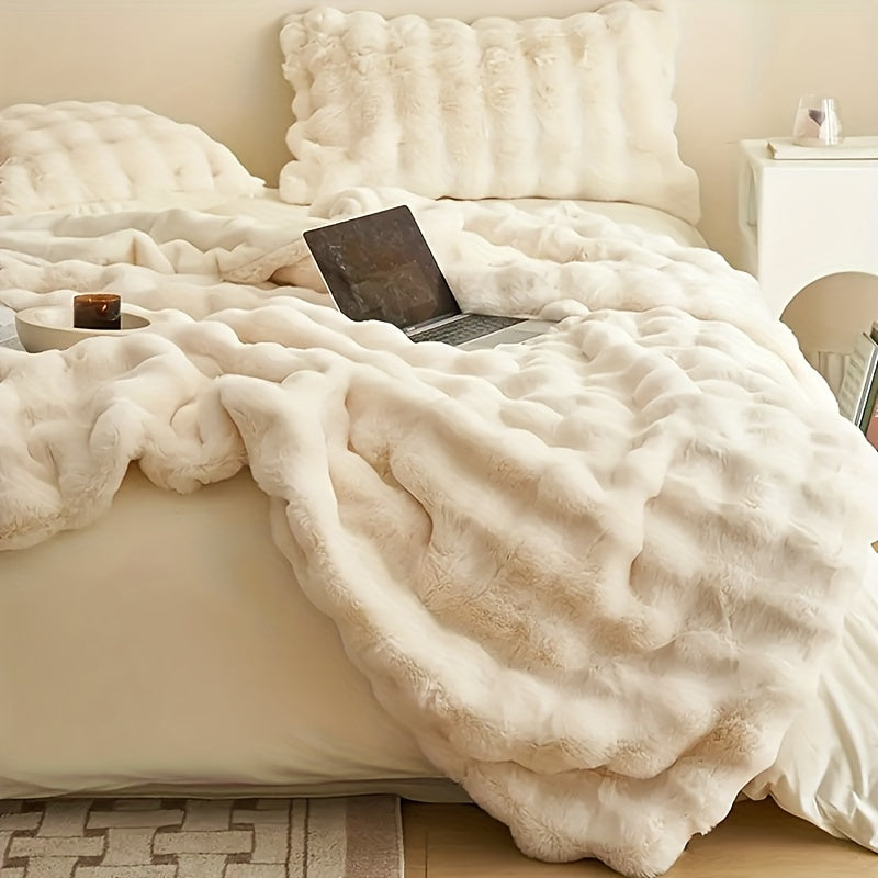 RoveWrap - Elegant Soft Durable Rabbit Fleece Throw