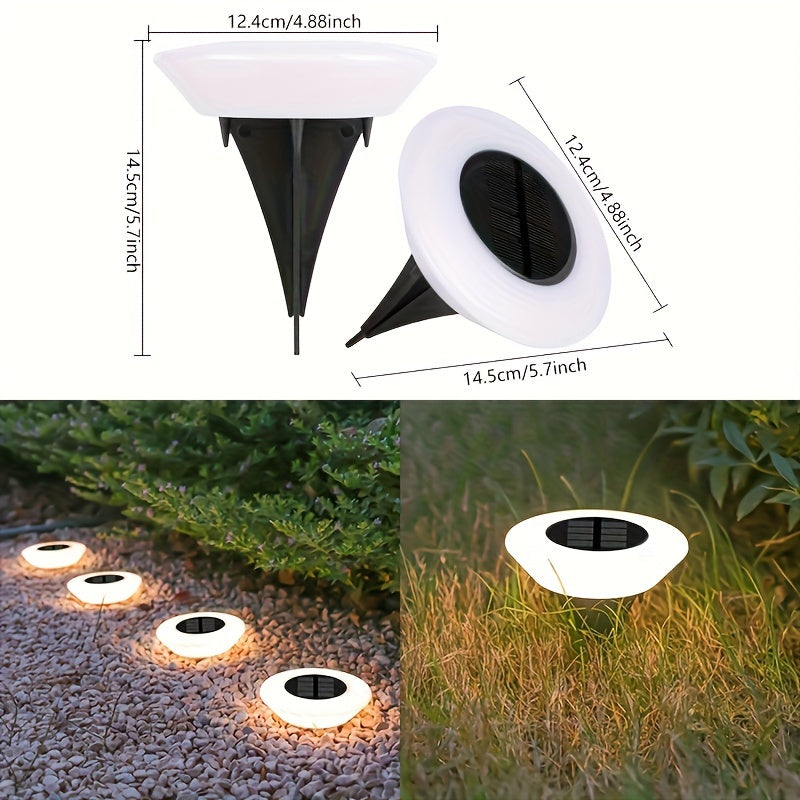 SolarLuxe - Set of 4 Waterproof Solar Garden Lights