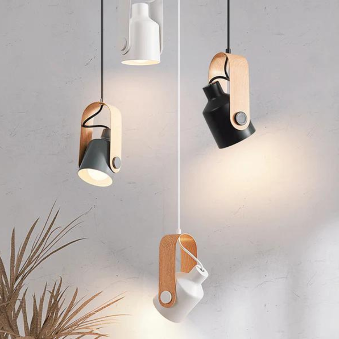 NimbusGlow - Modern Adjustable-Height Pendant Light with Minimalist Design