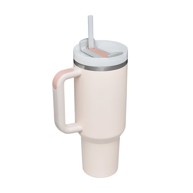 Ukrisp - Elegant Insulated Water Bottle with Handle and Straw