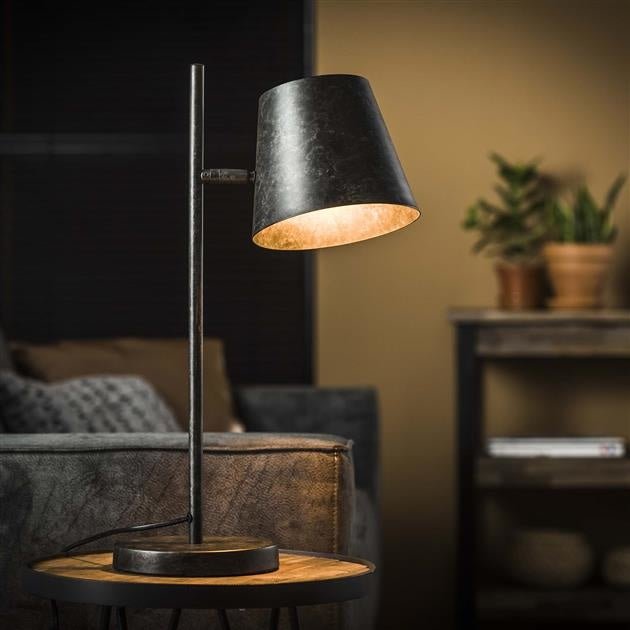 SiennaLamp - Industrial Anthracite Table Lamp