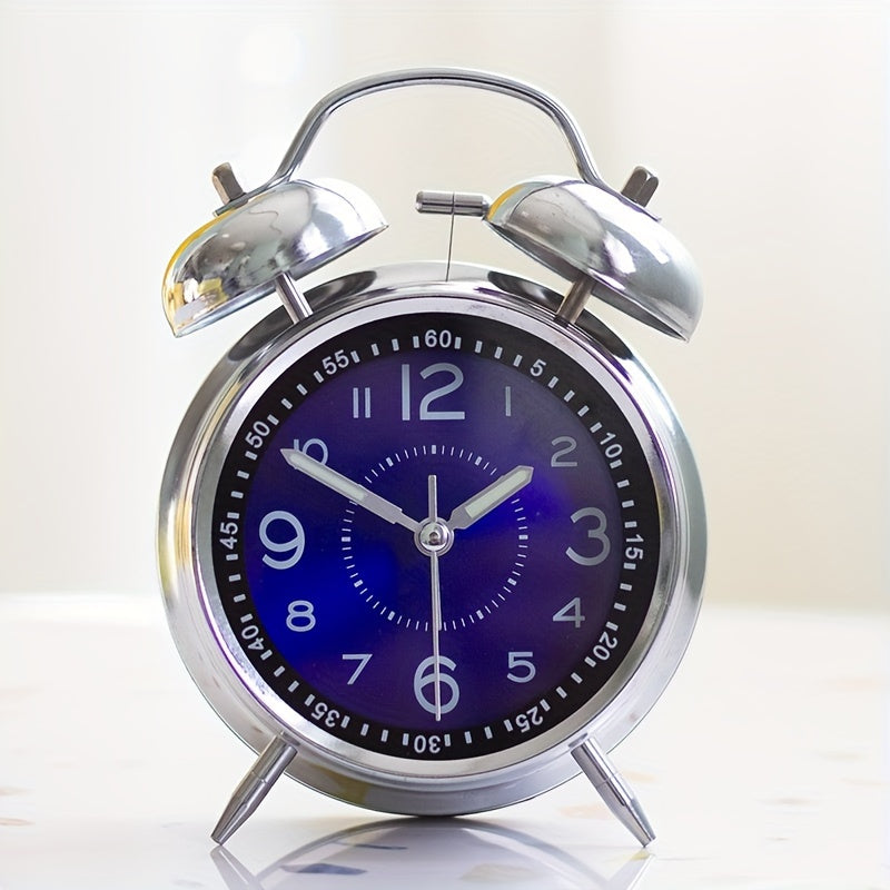 RetroBell Clock - Silent Retro Alarm Clock with Backlight