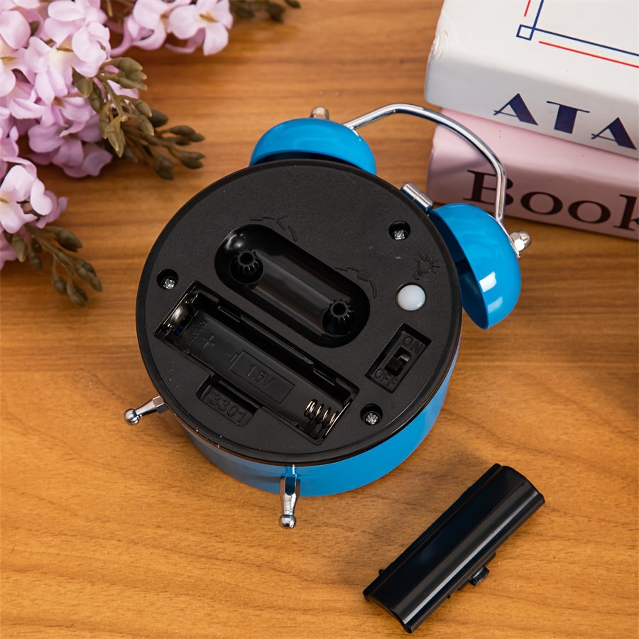 ChimeVintage Alarm - Retro Bell Alarm Clock with LED Night Light
