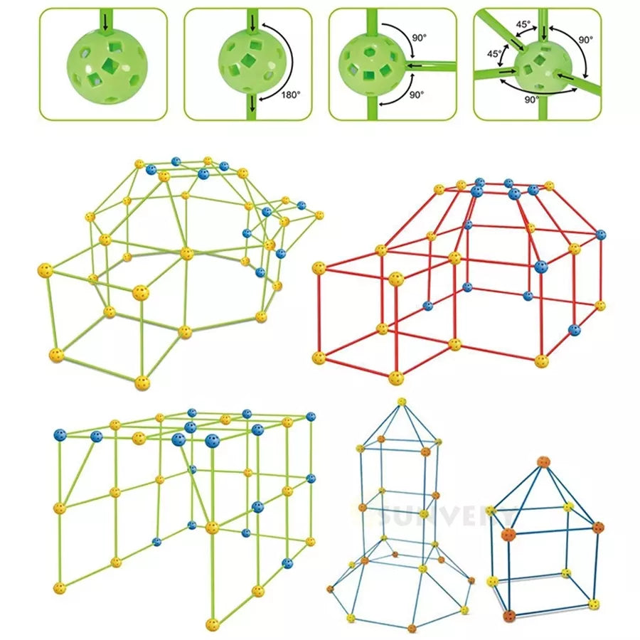 FortCraft Kids - Creative Fort Building Set for Children