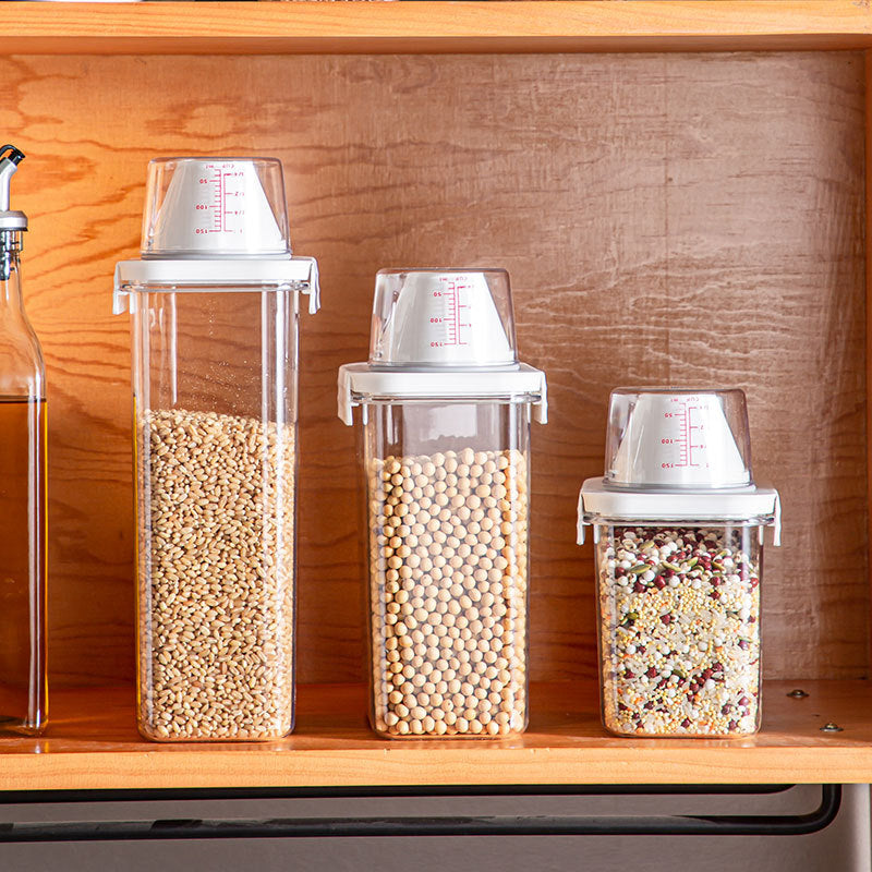 FreshKeeper - Airtight Storage Container with Measuring Cup