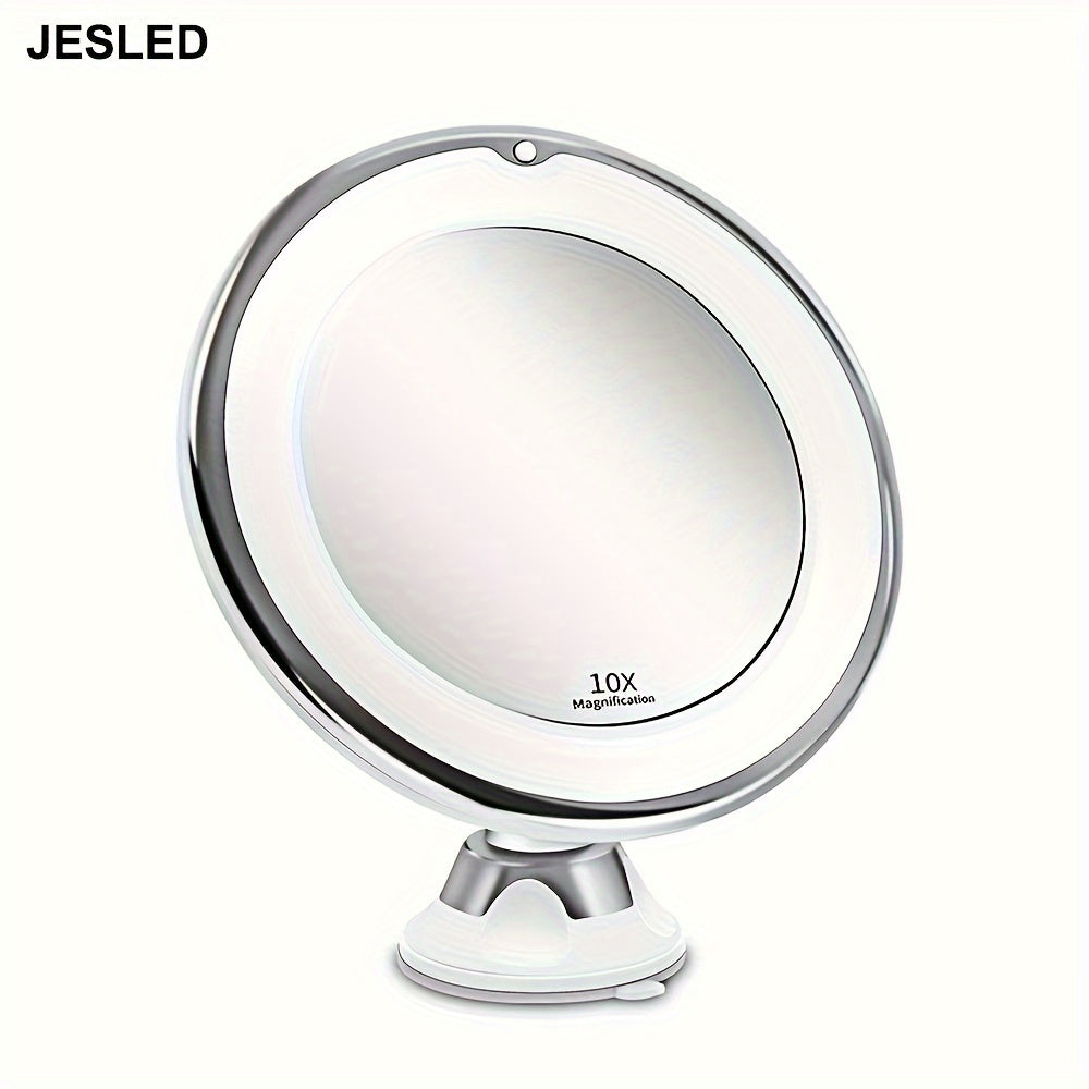 JESLED 10X - Rotating LED Makeup Mirror