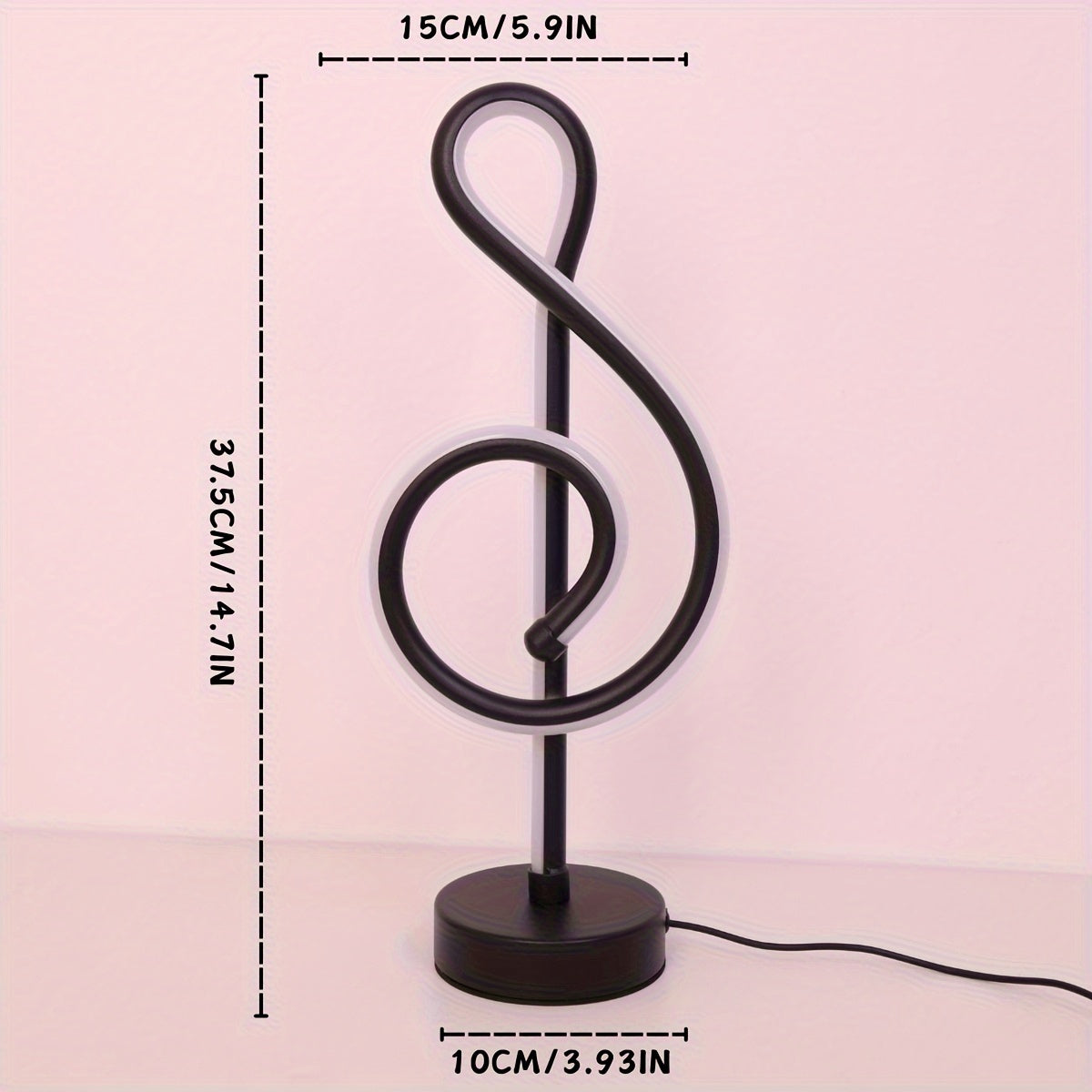 TrebleLight - Adjustable Treble Clef LED Table Lamp