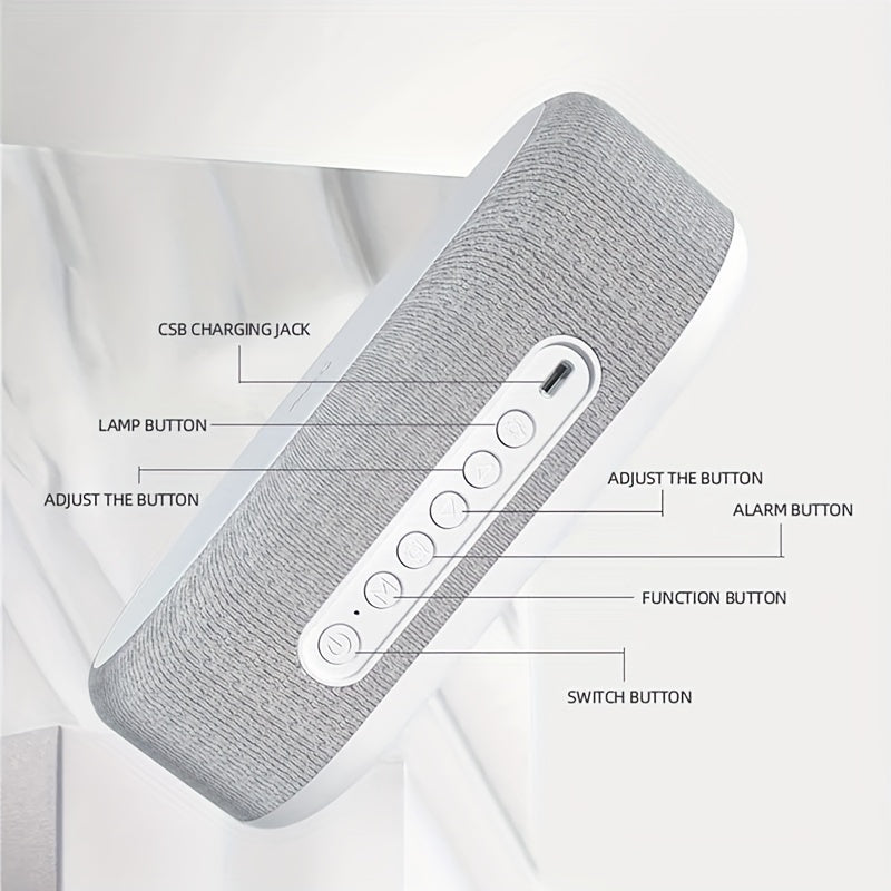 DigiClock - Smart Alarm Clock with Wireless Charger and Night Light
