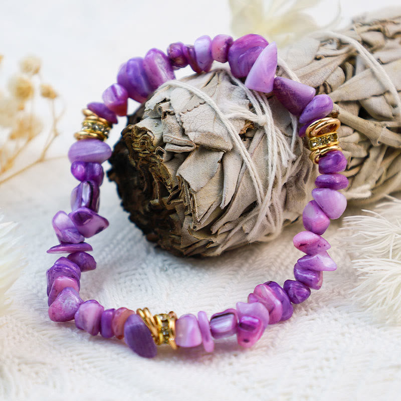 Celine - Bracelet de perles en pierres naturelles et cristaux