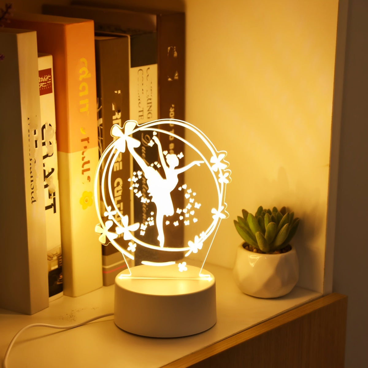 LumiDance - 3D LED Ballet Night Light