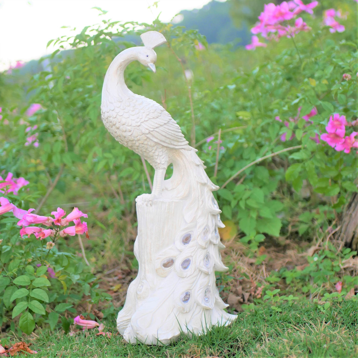 SolarPeacock - Colorful Illuminated Solar Peacock Garden Stake