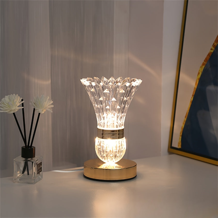 Brycestone Lamp - Luxury LED Crystal-Effect Table Lamp