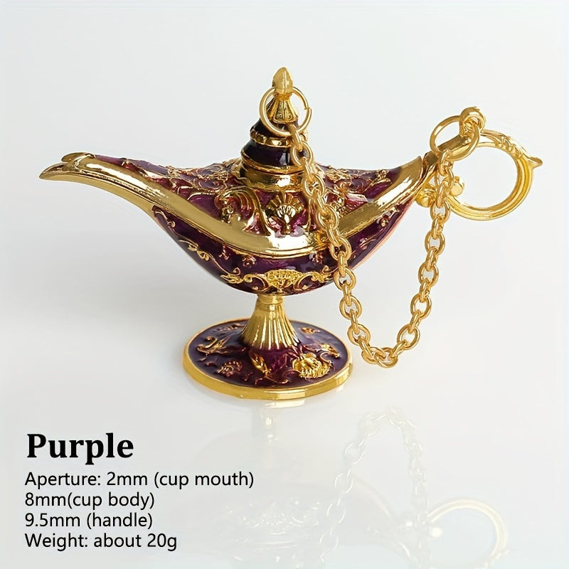 AladdinWish Lamp - Vintage Metal Oil Lamp for Oriental Decor