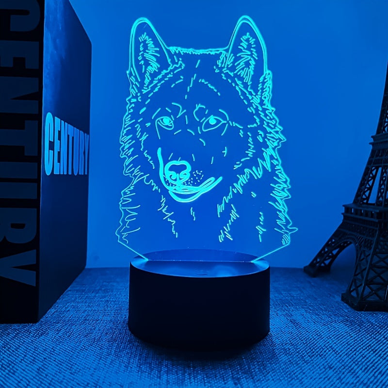 WolfLicht - 3D Wolf Ambient Lamp with Touch Control