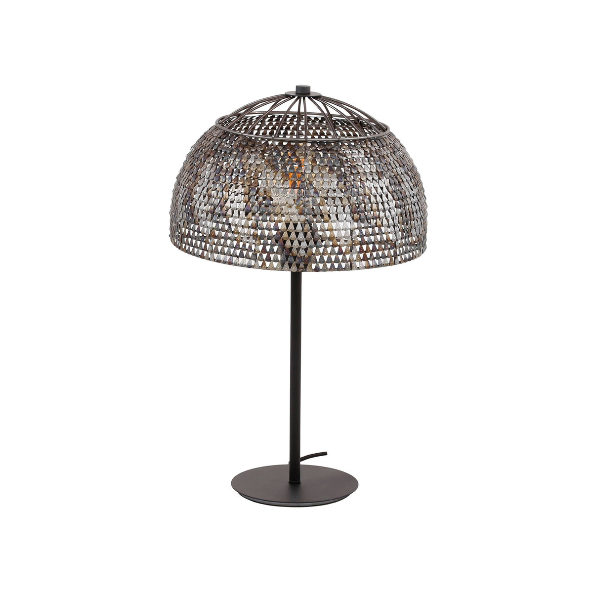 AlfieLamp - Timeless Industrial Table Lamp in Dark Brown