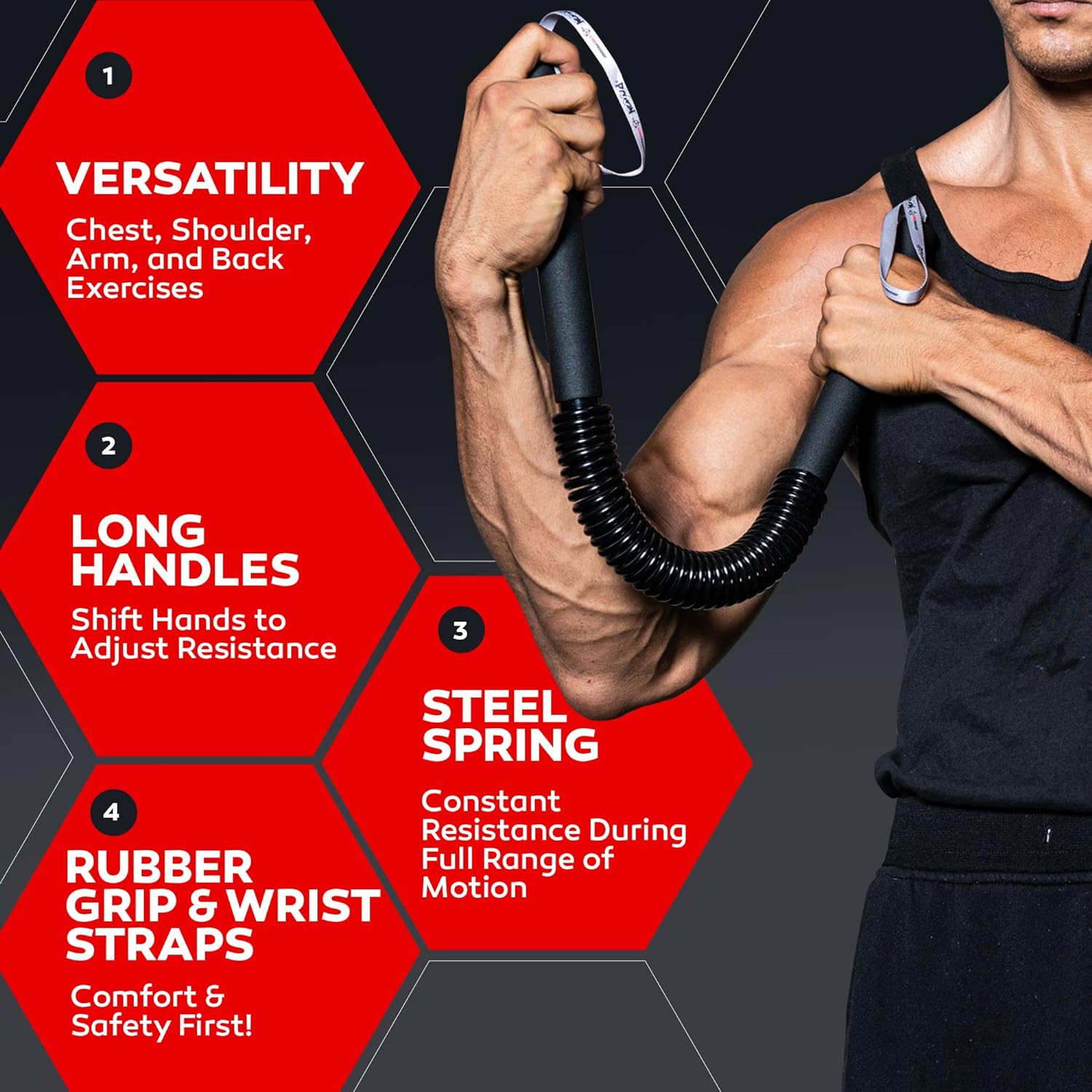 PowerTwist - Barre de musculation pour le haut du corps