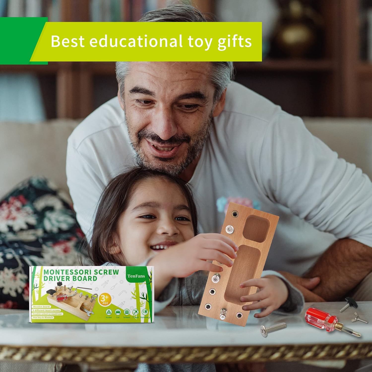 Puzzlox - Wooden Educational Activity Board for Kids