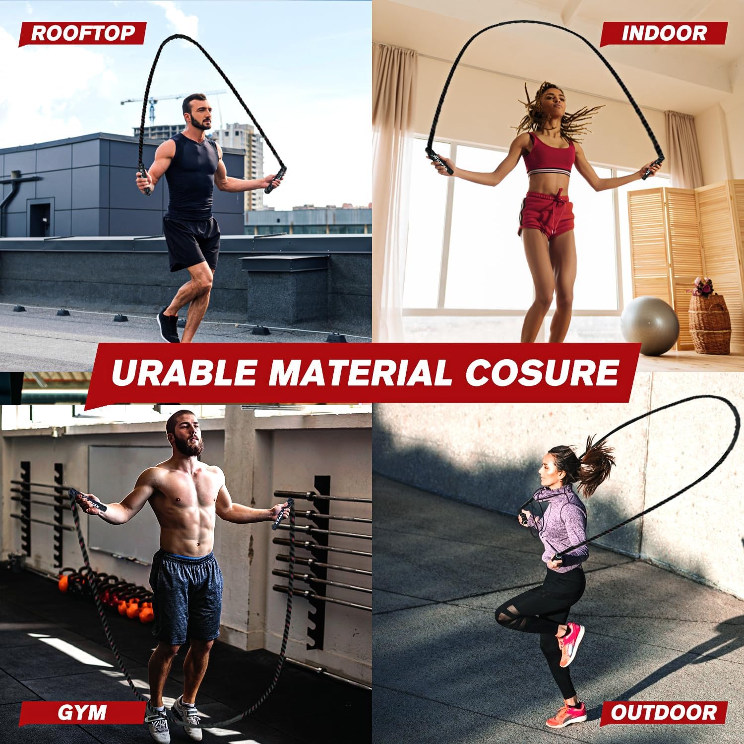 PowerJump - Corde à sauter lestée réglable