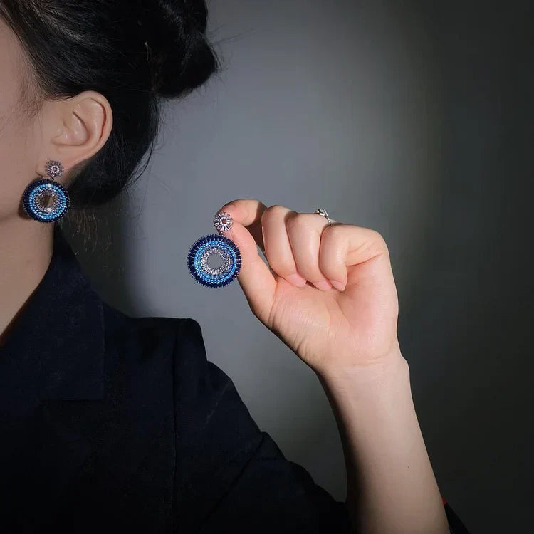 Layla - Boucles mauvais œil en argent, style et protection