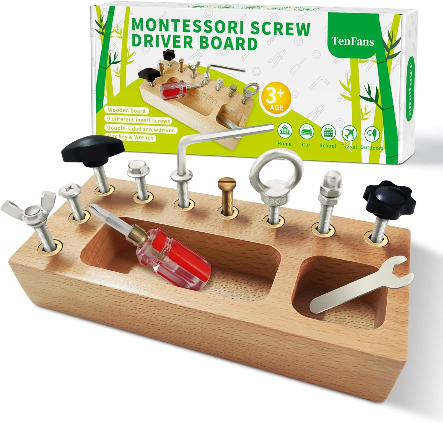 Puzzlox - Wooden Educational Activity Board for Kids