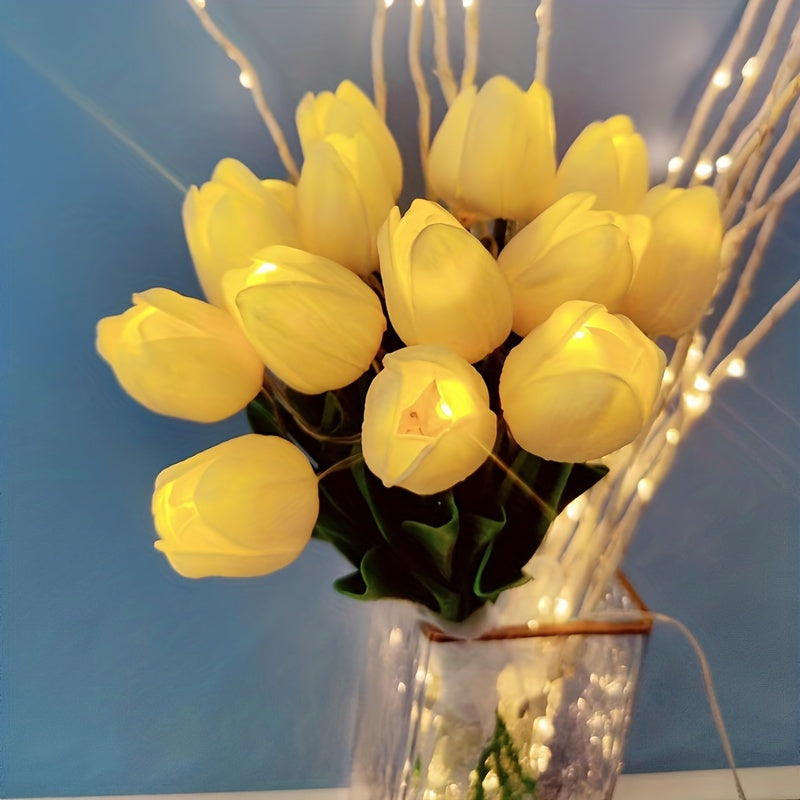 LumiBloom - Bouquet of 10 LED Tulip Table Lamps