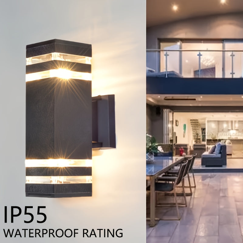 DualWall Lamp - Modern Dual-Beam Outdoor Wall Light